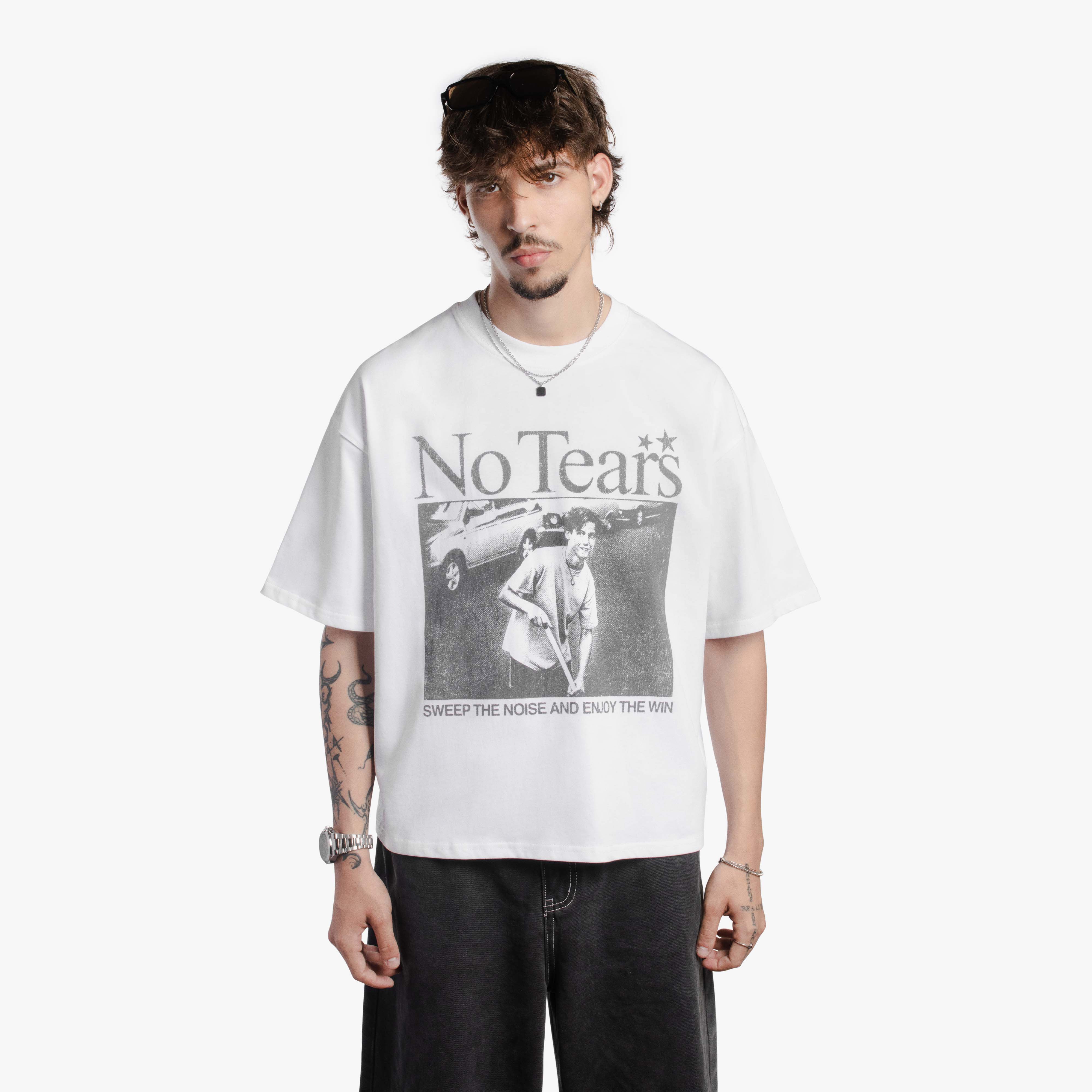 No Tears Tee White