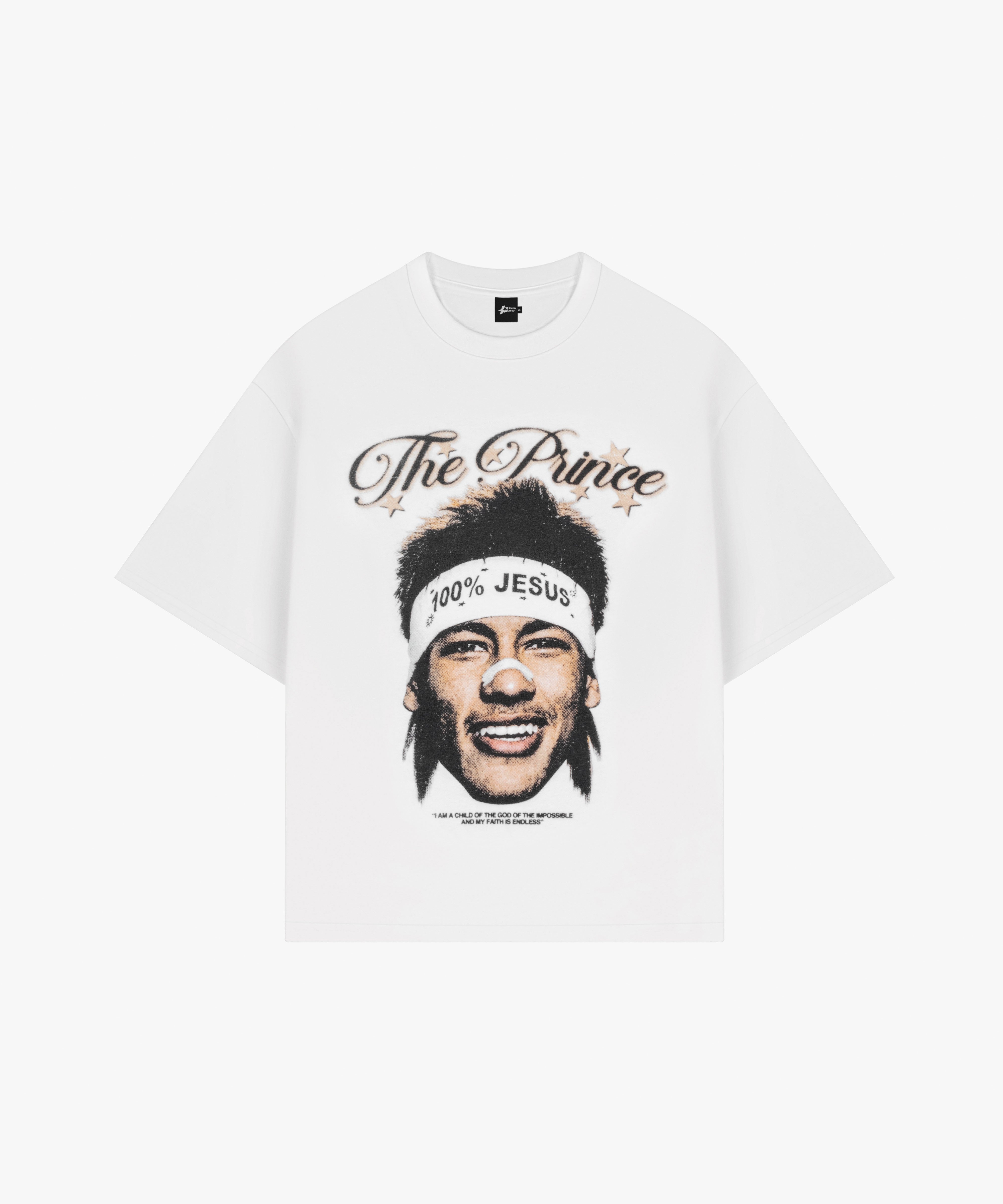 Neymar 100% Jesus Tee White
