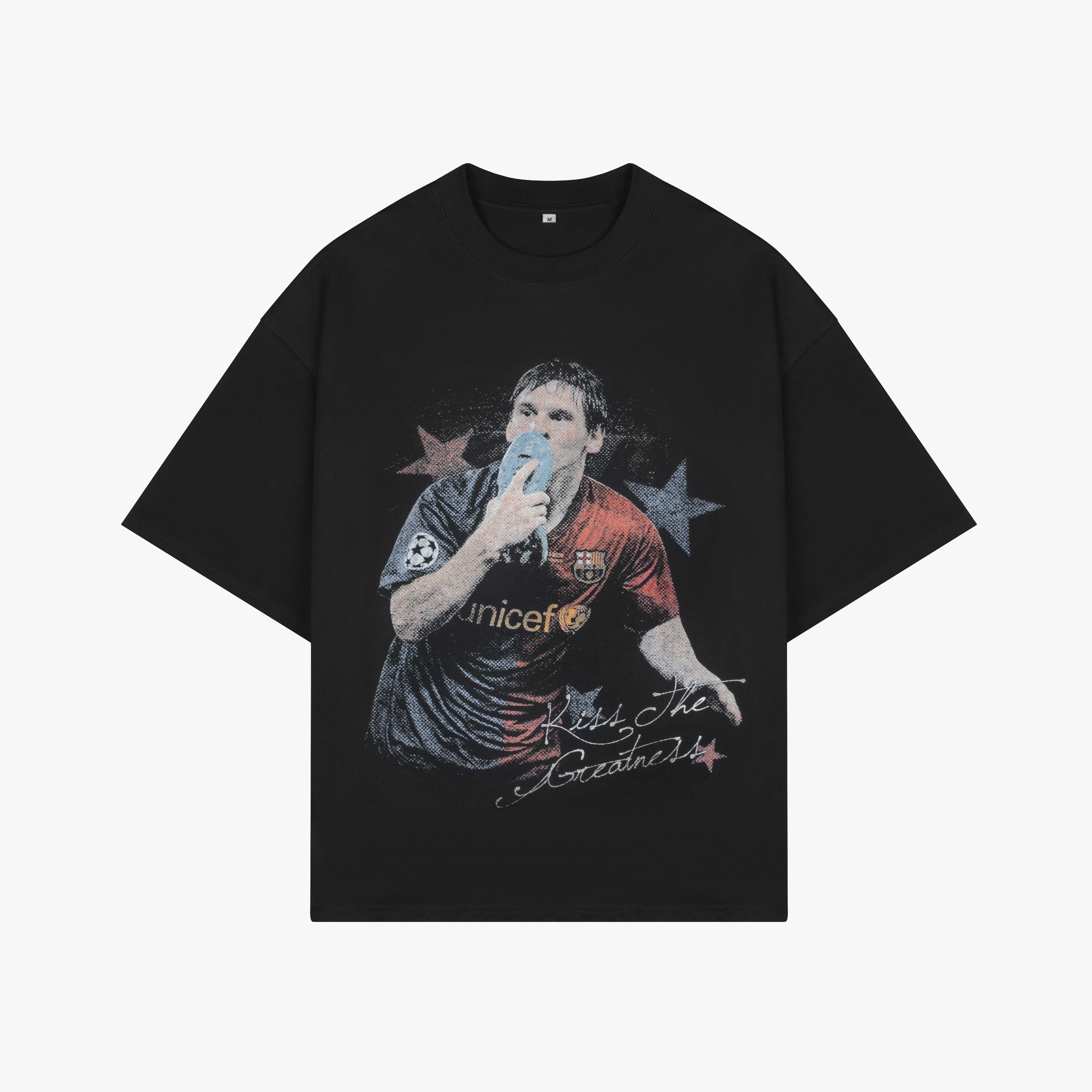 Messi Kissing Greatness Tee Black