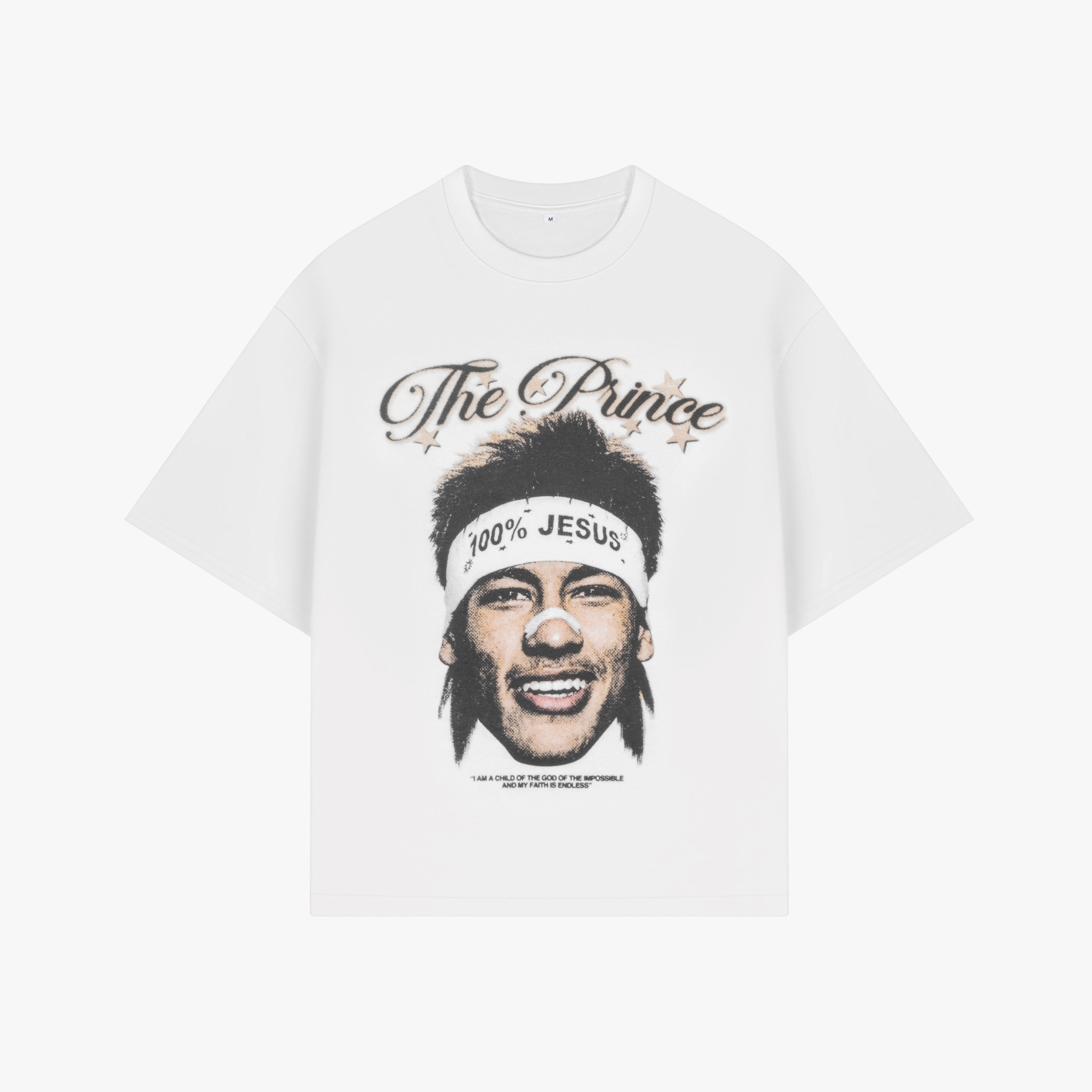 Neymar 100% Jesus Tee White