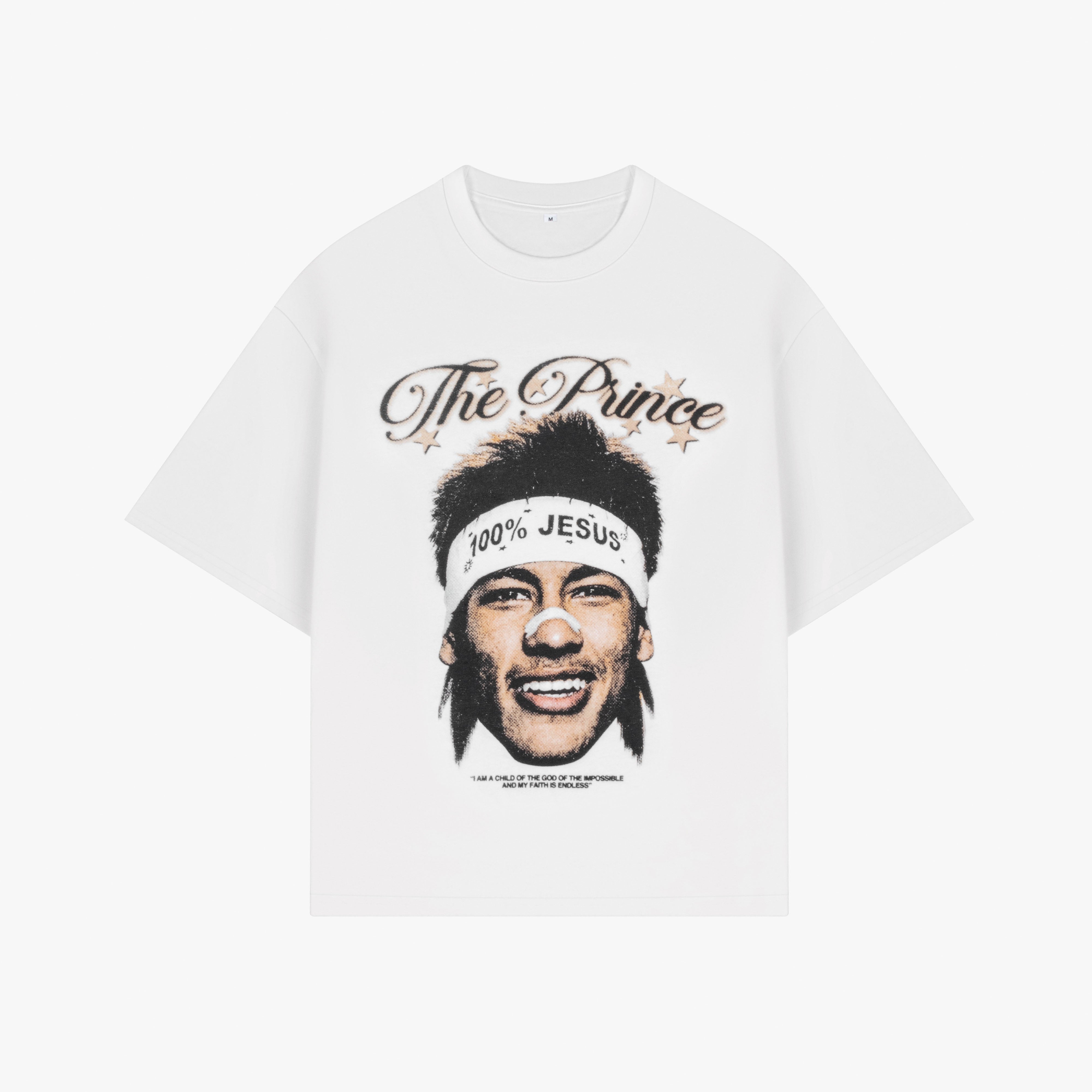 Neymar 100% Jesus Tee White